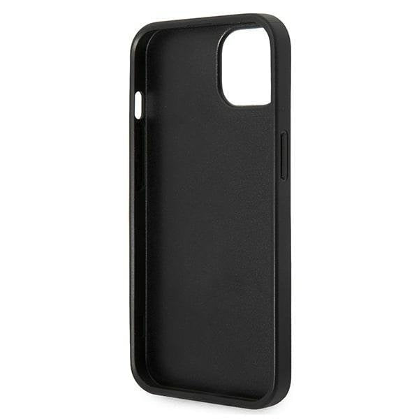 Кейс Karl Lagerfeld KLHCP14MG2ELS за iPhone 14 Plus 6.7", твърд, сребърен / сребърен, Glitter Plaque Logo
