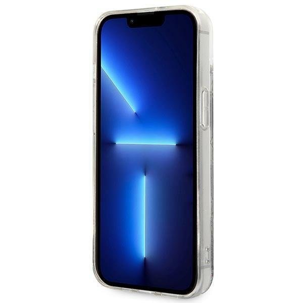 Кейс Karl Lagerfeld KLHCP14MLMNMK за iPhone 14 Plus 6.7", твърд, черен / черен, Liquid Glitter Monogram