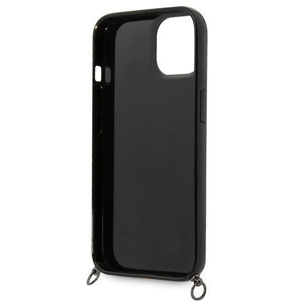 Кейс Karl Lagerfeld KLHCP14MSTSTP за iPhone 14 Plus 6.7", твърд, розов / розов, Color Stripes Strap