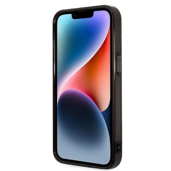 Кейс Karl Lagerfeld KLHCP14MTGKCK за iPhone 14 Plus 6,7", твърд, черен / черен, Gradient Ikonik Karl&Choupette
