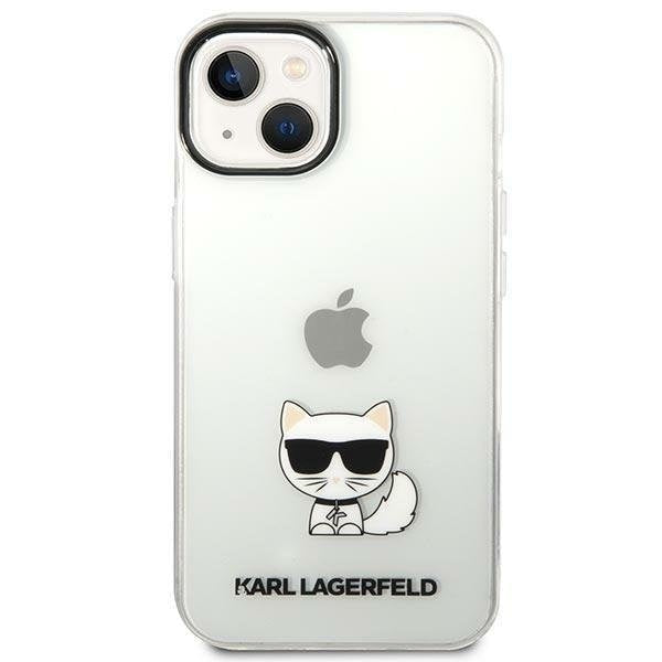 Кейс Karl Lagerfeld KLHCP14SCTTR за iPhone 14 6,1", твърд, clear /, прозрачен, Choupette Body