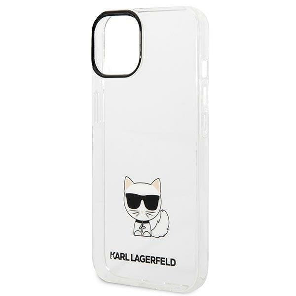 Кейс Karl Lagerfeld KLHCP14SCTTR за iPhone 14 6,1", твърд, clear /, прозрачен, Choupette Body