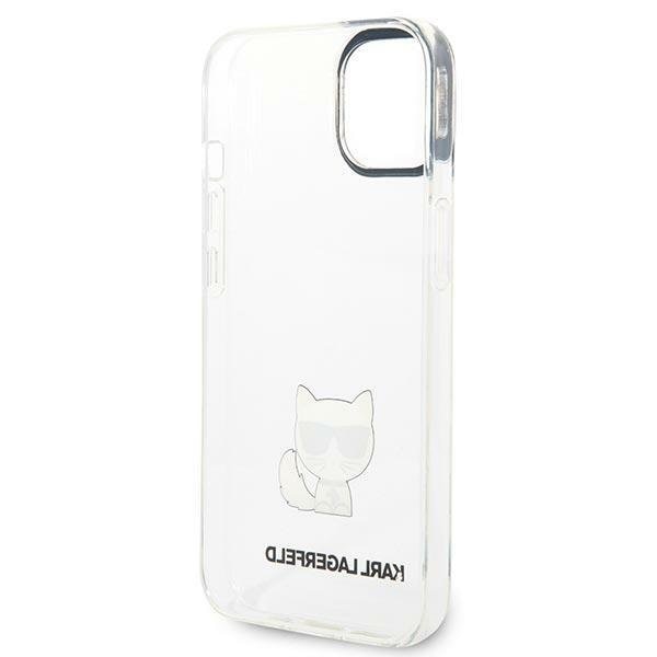 Кейс Karl Lagerfeld KLHCP14SCTTR за iPhone 14 6,1", твърд, clear /, прозрачен, Choupette Body