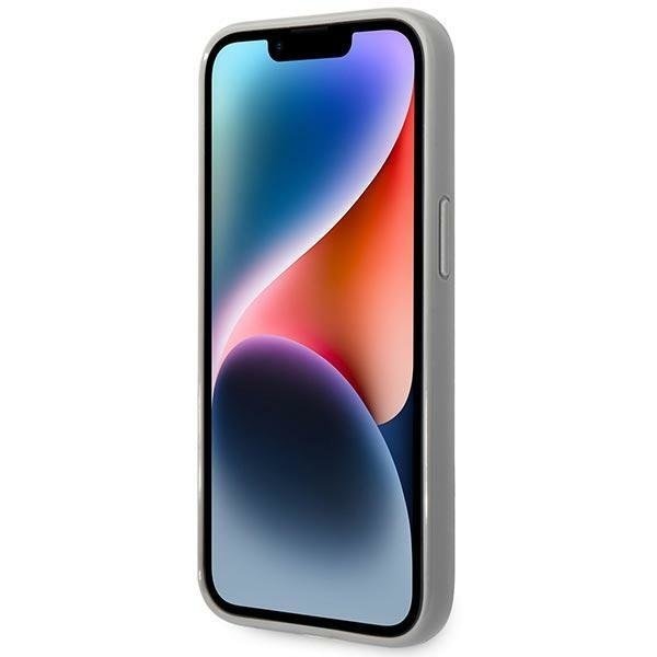 Кейс Karl Lagerfeld KLHCP14SLGMMSV3 за iPhone 14 6.1", твърд, сребърен / сребърен, Monogram Iridescent