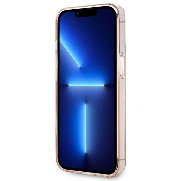 Кейс Karl Lagerfeld KLHCP14XHKLSPCP за iPhone 14 Pro Max 6.7", твърд, розов / розов, Mono Vertical Stripe