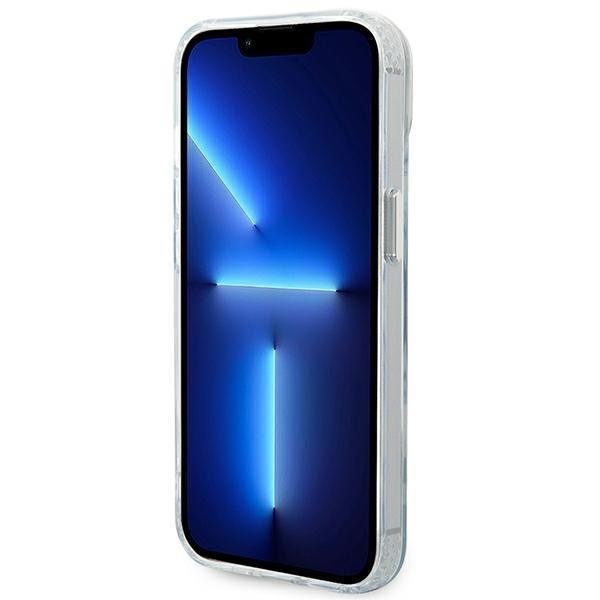 Кейс Karl Lagerfeld KLHMP14SHKCT за iPhone 14 6.1", твърд, прозрачен / прозрачен, Karl&Choupette Aluminum, съвместим с MagSafe