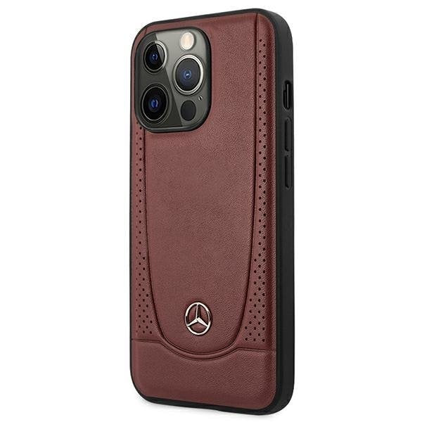 Кейс Mercedes MEHCP14LARMRE за iPhone 14 Pro 6.1", червен / червен, твърд, Leather Urban Bengale