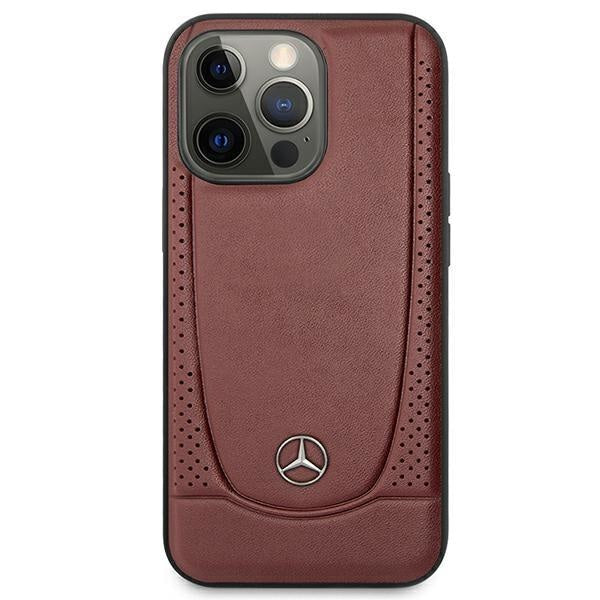 Кейс Mercedes MEHCP14LARMRE за iPhone 14 Pro 6.1", червен / червен, твърд, Leather Urban Bengale
