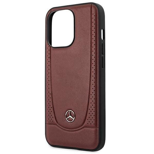 Кейс Mercedes MEHCP14LARMRE за iPhone 14 Pro 6.1", червен / червен, твърд, Leather Urban Bengale