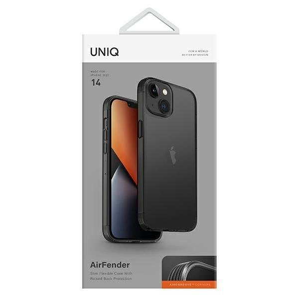 Кейс Uniq Air Fender за iPhone 14 6.1" сив / опушено сиво