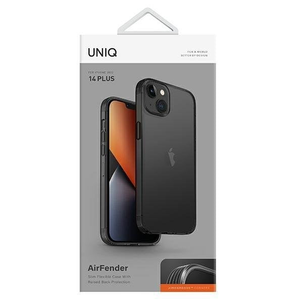 Кейс Uniq Air Fender за iPhone 14 Plus 6.7" сив / опушено сиво