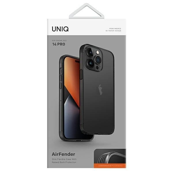 Кейс Uniq Air Fender за iPhone 14 Pro 6.1" сив / опушено сиво