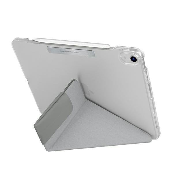 Калъф UNIQ etui Camden за iPad Air 10.9" (2020), със стойка и поставка за стилус, антимикробен, сив