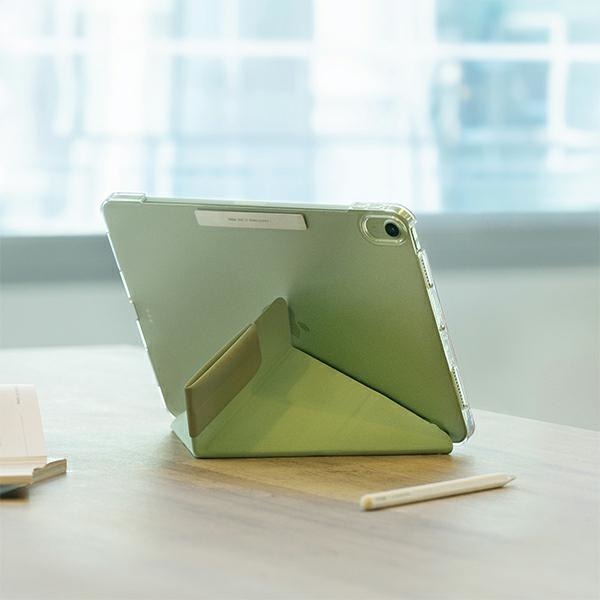Калъф UNIQ etui Camden за iPad Air 10.9" (2020), със стойка и поставка за стилус, антимикробен, сив