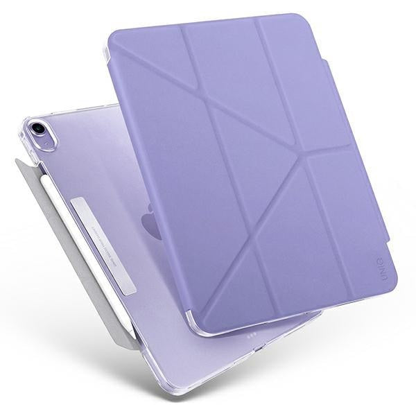 Калъф UNIQ etui Camden за iPad Air 10.9" (2022/ 2020), със стойка и поставка за стилус, антимикробен, лавандула
