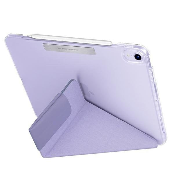 Калъф UNIQ etui Camden за iPad Air 10.9" (2022/ 2020), със стойка и поставка за стилус, антимикробен, лавандула