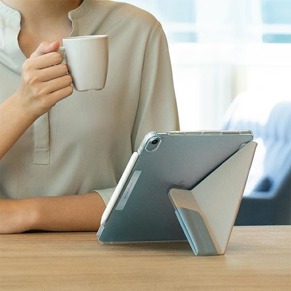 Калъф UNIQ etui Camden за iPad Air 10.9" (2022/ 2020), със стойка и поставка за стилус, антимикробен, лавандула