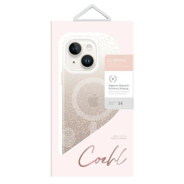 Кейс Uniq Coehl Lumino за iPhone 14 6.1" златен / златен шампанско