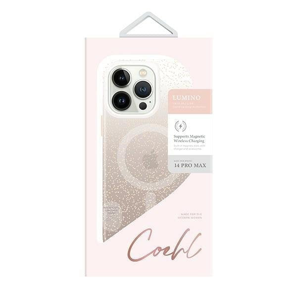 Кейс Uniq Coehl Lumino за iPhone 14 Pro Max 6.7" златен / златен шампанско