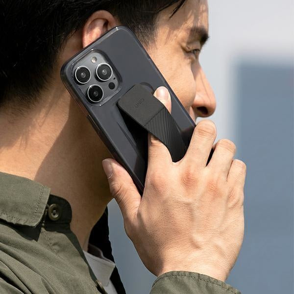 Кейс Uniq Heldro Mount за iPhone 14 Pro 6.1" сив / vapor smoke