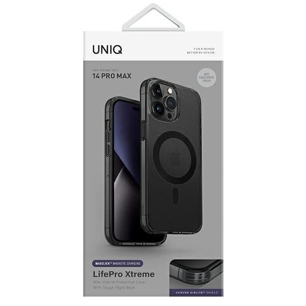 Кейс Uniq LifePro Xtreme за iPhone 14 Pro Max 6,7" Magclick Charging черен / димна слана