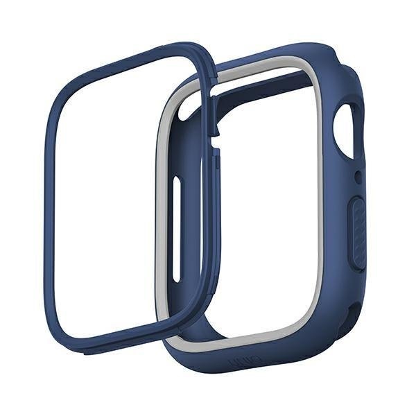 Калъф UNIQ etui Moduo за Apple Watch Series 4/5/6/7/8/SE, 44/45mm, синьо-сив
