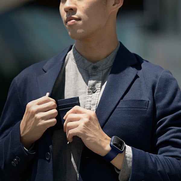 Калъф UNIQ etui Moduo за Apple Watch Series 4/5/6/7/8/SE, 44/45mm, синьо-сив