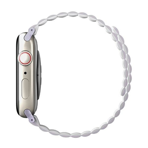 Магнитна каишка UNIQ Revix за Apple Watch Series 4/5/6/7/8/SE/SE2, 38/40/41mm, двустранна, лилава/бяла