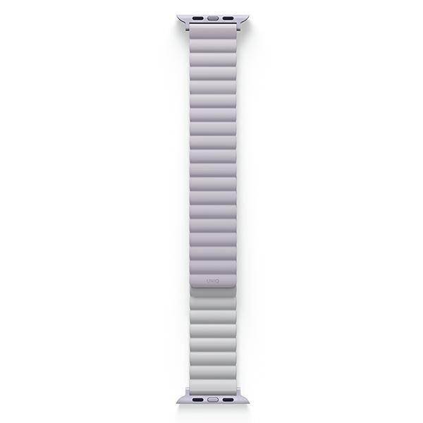 Магнитна каишка UNIQ Revix за Apple Watch Series 4/5/6/7/8/SE/SE2, 38/40/41mm, двустранна, лилава/бяла
