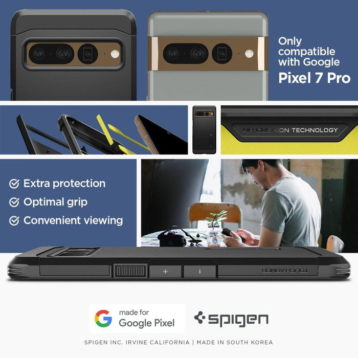 Кейс Spigen Tough Armor за Google Pixel 7 Pro, черен