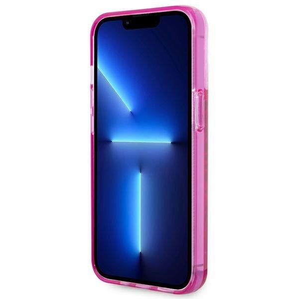 Кейс Karl Lagerfeld KLHCP14XLCKVF за iPhone 14 Pro Max 6.7" розов / розов, твърд, Liquid Glitter Elong