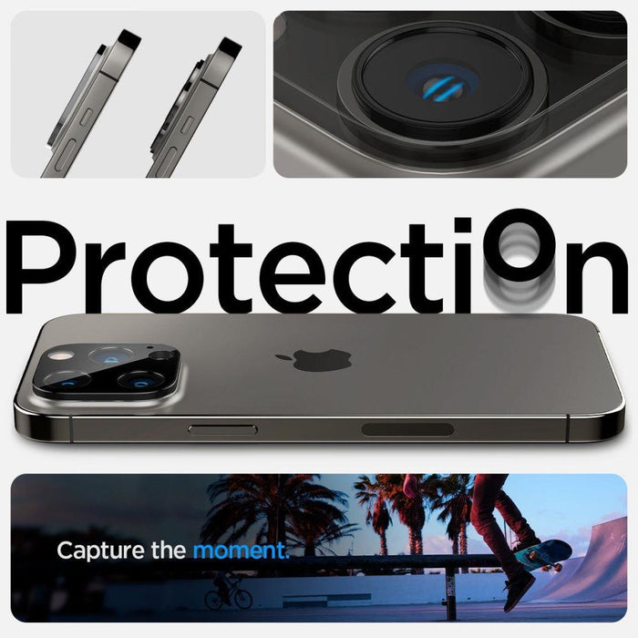 Протектори за камера Spigen Optik. TR за iPhone 14 Pro / 14 Pro Max, 2бр., черни