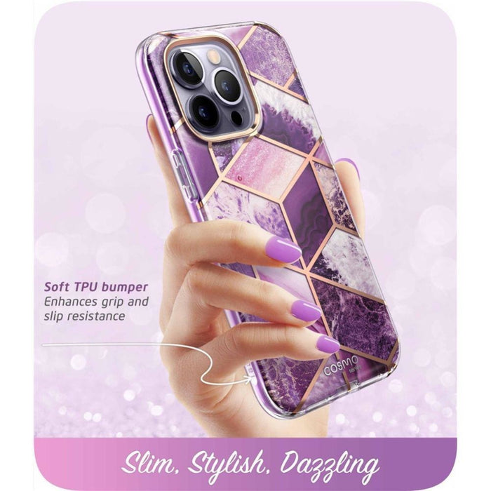 Кейс Supcase Cosmo за iPhone 14 PRO MAX, MARBLE PURPLE