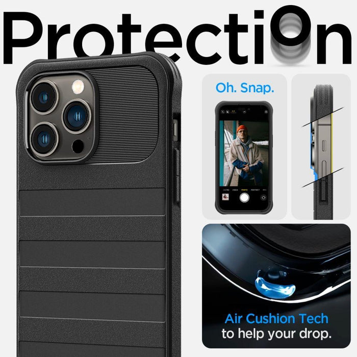 Кейс Spigen Geo Armor 360 за iPhone 14 Pro, съвместим с MagSafe, черен
