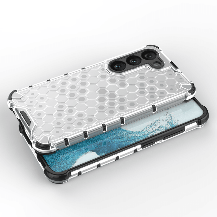 Кейс HQWear Honeycomb за Samsung Galaxy S23 прозрачен