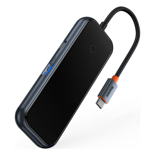 Хъб Baseus AcmeJoy USB - C към 1x / 4x USB3.0 тъмносив