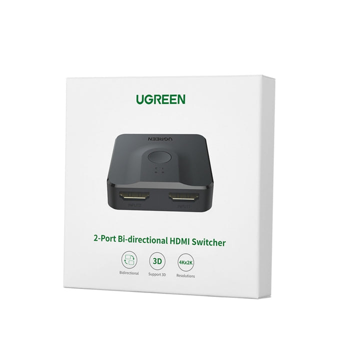 Сплитер Ugreen 2x HDMI 4K 60Hz черен (CM217)