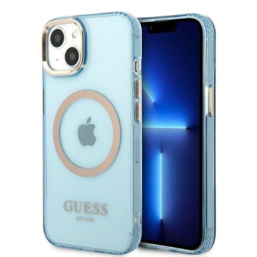 Кейс Guess GUHMP13MHTCMB за iPhone 13 6.1’ син