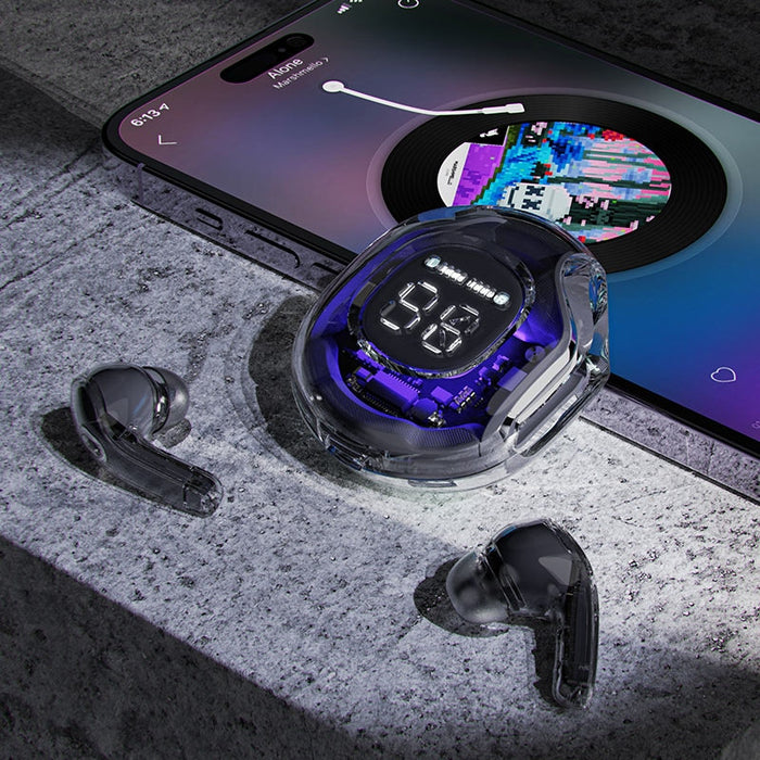 Безжични слушалки Acefast T8 Bluetooth 5.3 TWS лилави