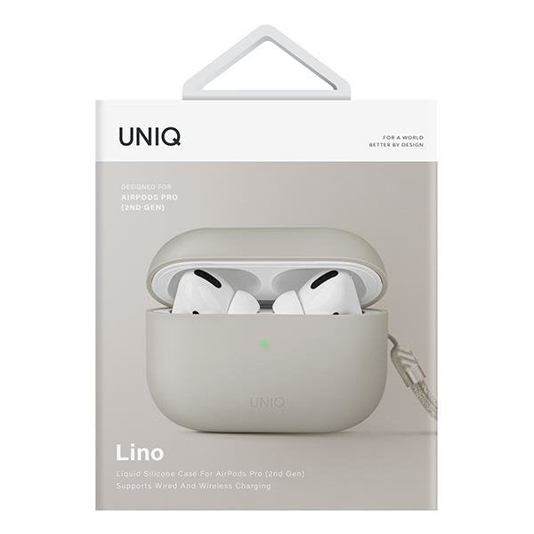 Силиконов кейс Uniq case Lino за AirPods Pro 2 gen бежов