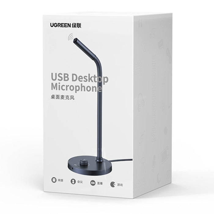Микрофон Ugreen със стойка USB черен (CM564)