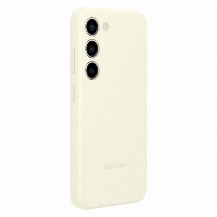 Кейс Samsung Silicone Cover за Galaxy S23 бял (EF