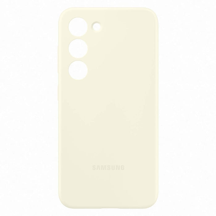 Кейс Samsung Silicone Cover за Galaxy S23 бял (EF