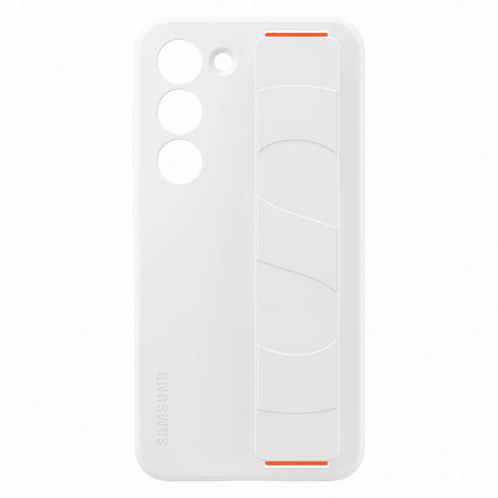 Кейс Samsung Silicone Grip Cover за Galaxy S23 бял