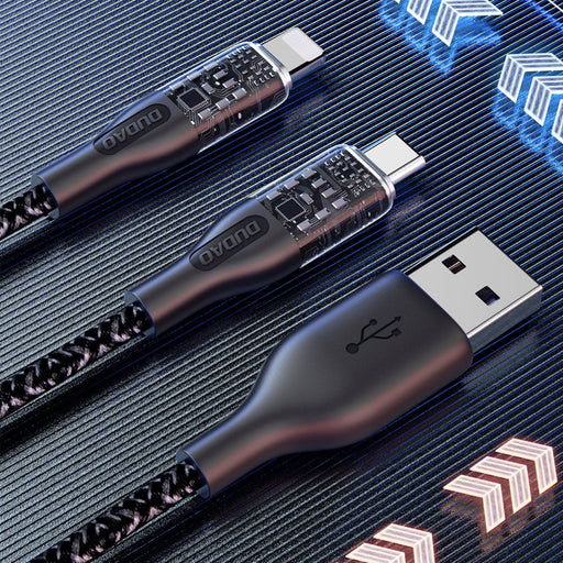 Кабел Dudao L22L USB към Lightning 30W 1m сив