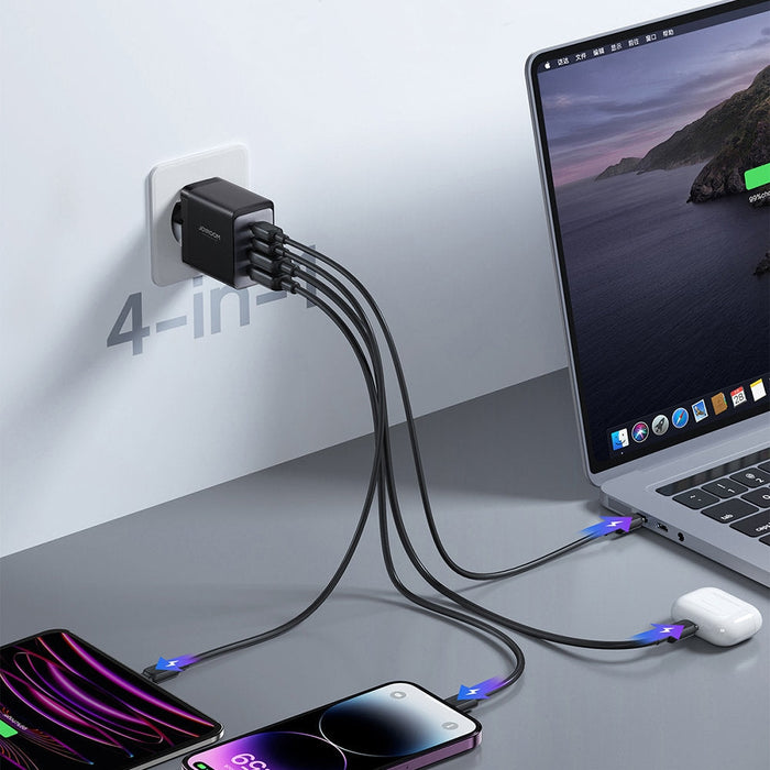 Адаптер Joyroom GaN 67W 2x USB USB - C черен