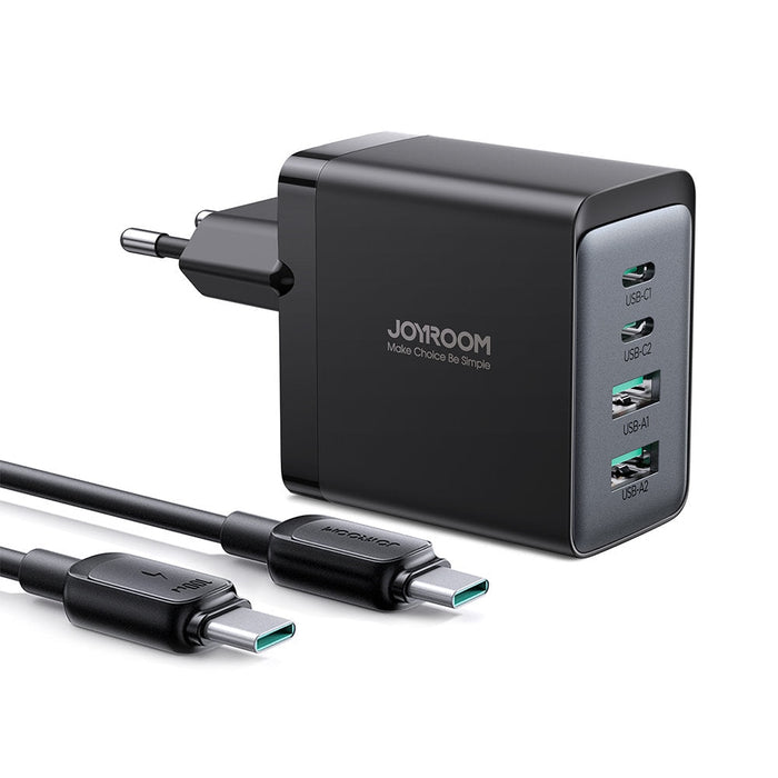 Адаптер Joyroom GaN 67W 2x USB USB - C черен