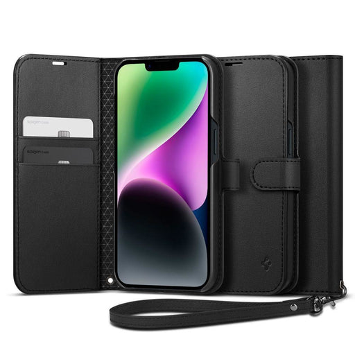 Калъф Spigen Wallet S за iPhone 14 черен