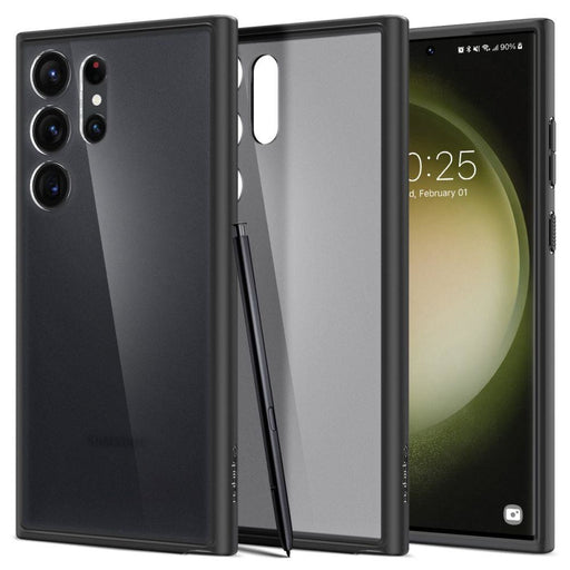 Кейс Spigen Ultra Hybrid за Samsung Galaxy S23 черен