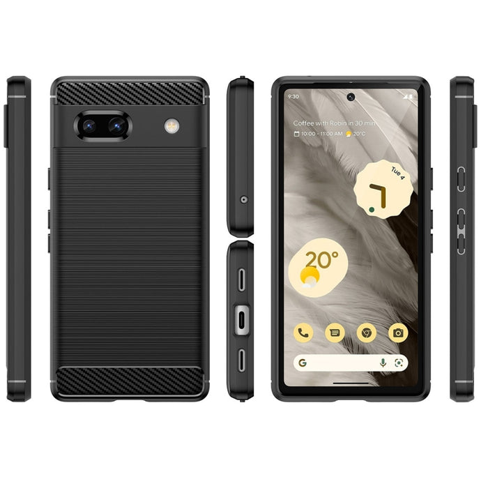 Кейс HQWear Carbon Case за Google Pixel 7a черен